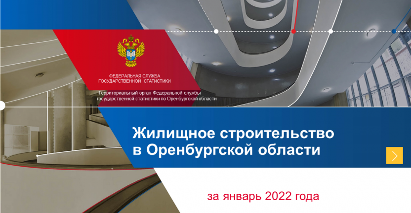 Жилищное строительство в Оренбургской области  в январе 2022 года