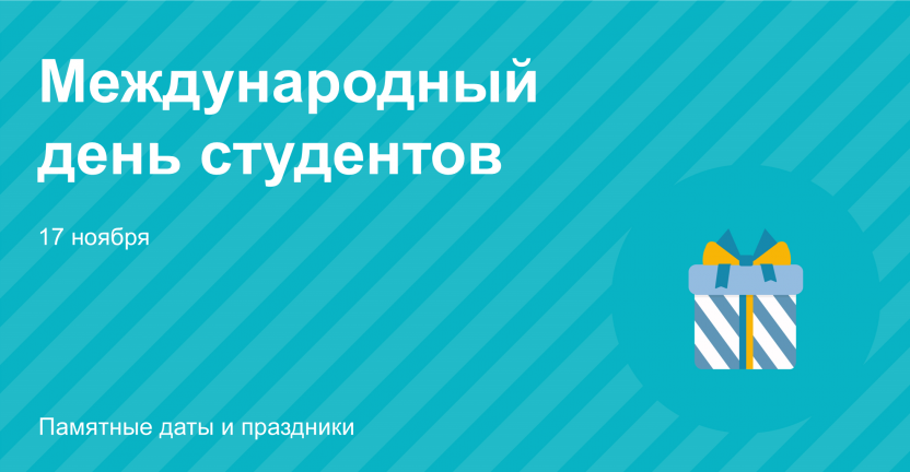 17 ноября – Международный день студентов